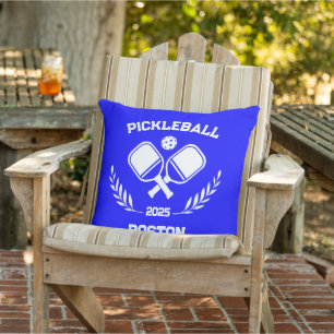 Almofada Pickleball Boston 2025 - Patio Azul Personalizado