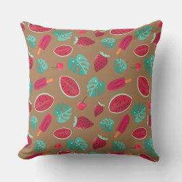 Almofada Picolé, cereja, morango e melancia