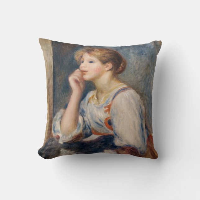 Almofada Pierre-Auguste Renoir - Mulher com Letra (Frente)
