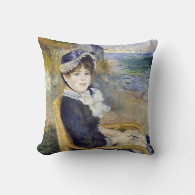 Almofada Pierre-Auguste Renoir - Pelo Mar (Frente)