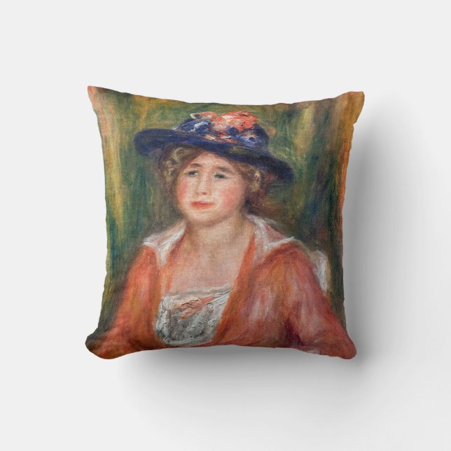 Almofada Pierre-Auguste Renoir - Retrato da Mulher Sentada (Frente)