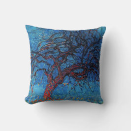 Almofada Piet Mondrian, Noite: Árvore Vermelha