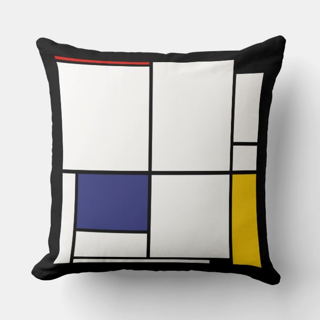 Almofada Piet Mondrian, Tableau 1 (Frente)