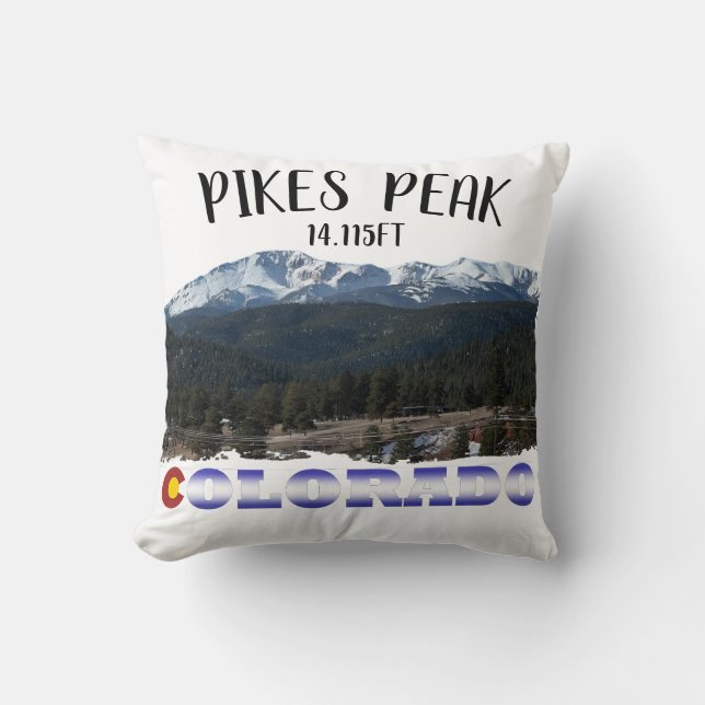 Almofada Pikes Peak Colorado (Frente)