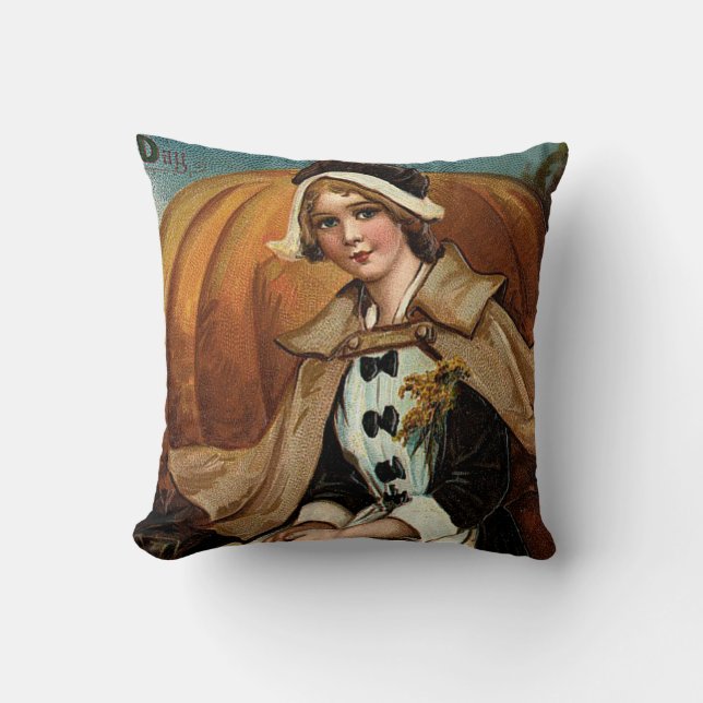 Almofada Pilgrim Pumpkin Fall Folaves (Frente)