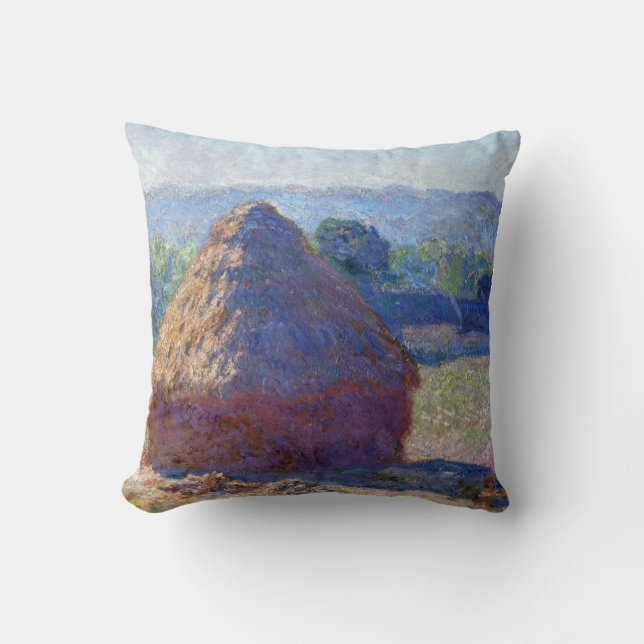 Almofada Pilha de Trigo (Fim de Verão), Monet (Frente)