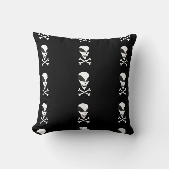 Almofada Pillow - Area 51 Skull & Crossbones (Frente)