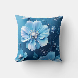 Almofada Pillow Blue flowers