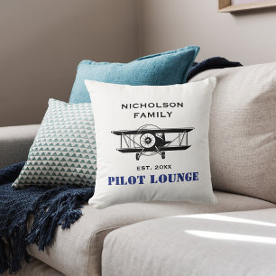 Almofada Piloto Lounge & Legal Avião Avião Personalizado