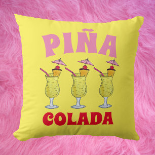 Almofada Pina Piña Colada Puerto Rican Pineapple Cocktail