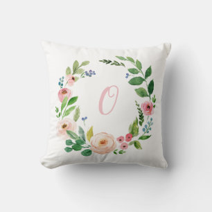 Almofada Pincel cor-de-água pincel rosa personalizado