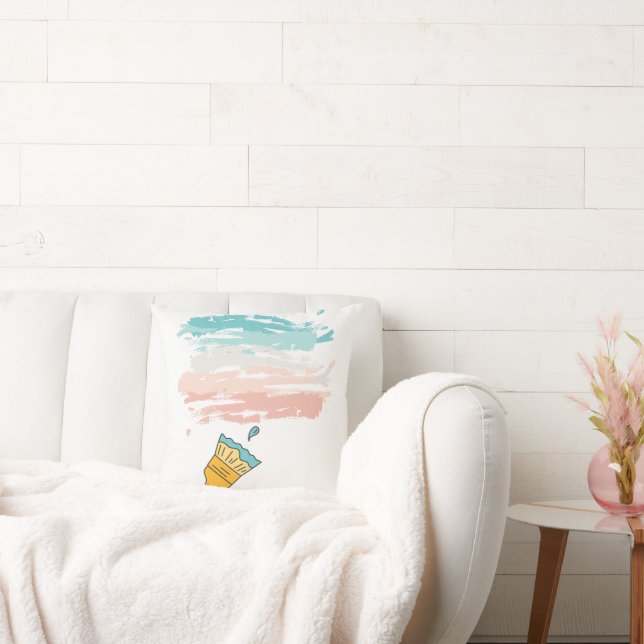 Almofada pincel de tinta (Sofá)