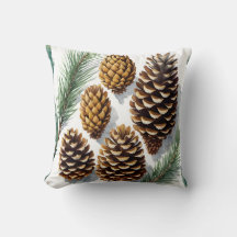 Pine Cones Watercolor Art