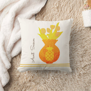 Almofada Pineapple Tulip Modern Floral Elegante Nome