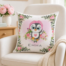 Almofada Pinguim Bebê | Personalizado