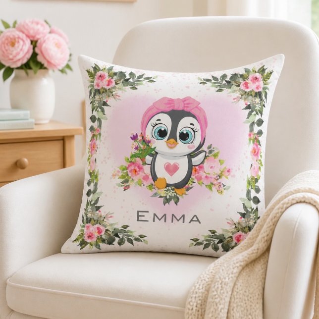 Almofada Pinguim Bebê | Personalizado (Criador carregado)