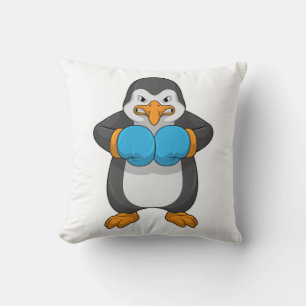 Almofada Pinguim na caixa com luvas in a box