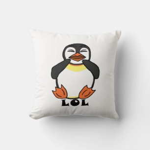 Almofada Pinguim Rindo LOL