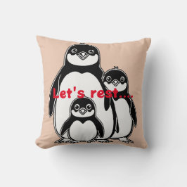 Almofada "Pinguin Love: A Pixar Inspirou Family Travesseiro