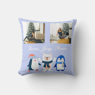 Almofada Pinguins de urso polar pacifista de paz de amor 2 