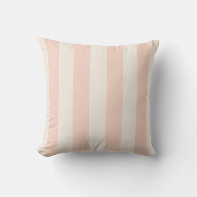 Almofada Pink and Cream Bold Stripe (Frente)