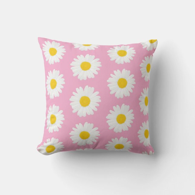 Almofada Pink Background Throw Pillows (Frente)