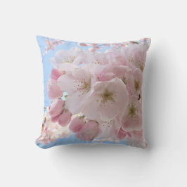 Almofada Pink Blossoms Blue Sky.
