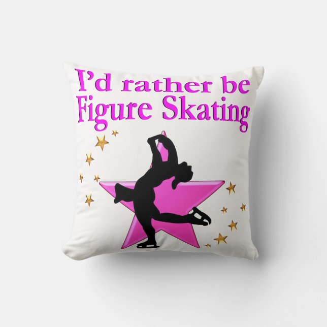 Almofada PINK FIGURE SKATER bonito (Frente)