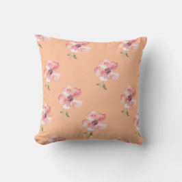 Almofada Pink Floral Pillow – Orange Pastel Pattern