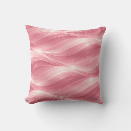 Almofada Pink Fluid Wave Pattern Throw Pillow