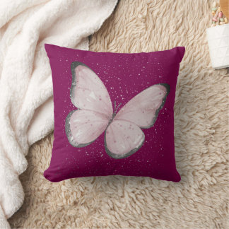 Almofada pink glitter butterfly