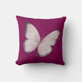 Almofada pink glitter butterfly