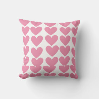 Almofada Pink heart Throw Pillow