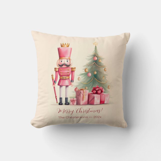 Almofada Pink Nutcracker Natal (Frente)