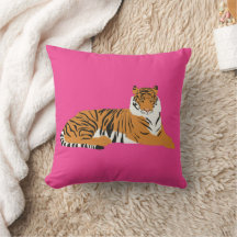 Pink Orange Safari Tigre Animal