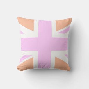 Almofada Pink & Orange United Kingdom Flag / Union Jack