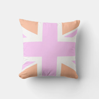 Almofada Pink & Orange United Kingdom Flag / Union Jack