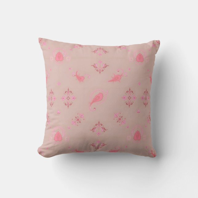 Almofada Pink Paisley Pattern (Frente)