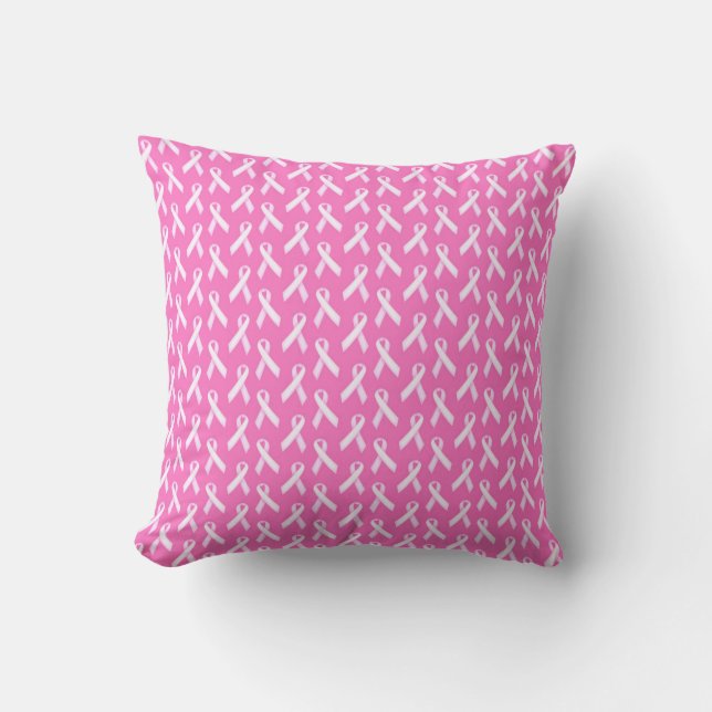 Almofada Pink Ribbon Pattern – Breast Cancer Awareness (Frente)