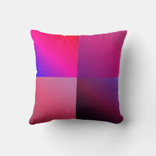 Almofada Pink roxo, gradiente multicolorido, quadrado viole