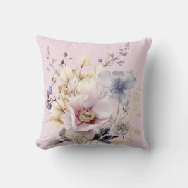Almofada Pink Shabby Chic Vintage Throw Pillow