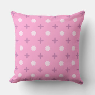 Almofada Pink Star Petal Dot Pattern
