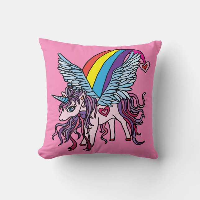 Almofada Pink Unicorn Pegasus (Frente)