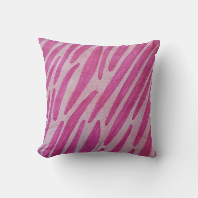 Almofada Pink zebra stripes (Frente)