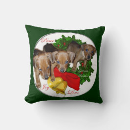 Almofada Pinscher Alemão Puppies Natal