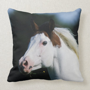 Almofada Pinte o Headshot 3 do cavalo