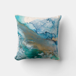 Almofada Pintura A Álcool Glaciar De Fusão