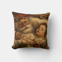 Pintura a Óleo Natalícia de Papai Noel ao Dormir n