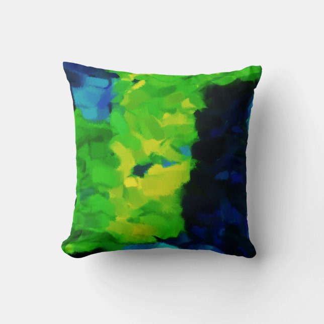 Almofada pintura abstrato | Abstrato Art 14.o (Frente)
