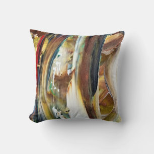 Almofada pintura abstrato assinada por Kook Art